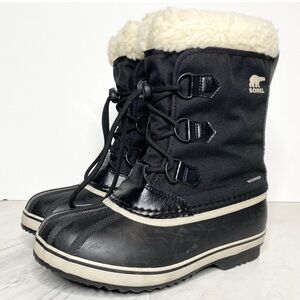 Sorel Yoot Pac Nylon Youth Black Duck Boot 5